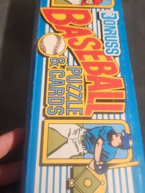 Russ Baseball Puzzle & Cards Game Box - Blue
